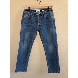 RE/DONE Straight Leg Buttonfly‎ Jeans Size 26
